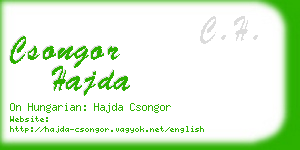 csongor hajda business card